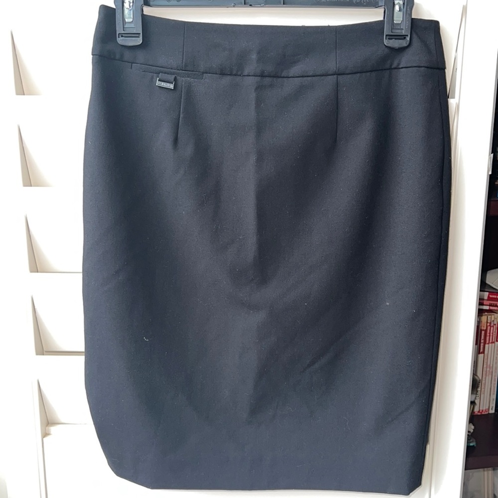 Black Calvin Klein Pencil Suit Skirt Business - Picture 1 of 5